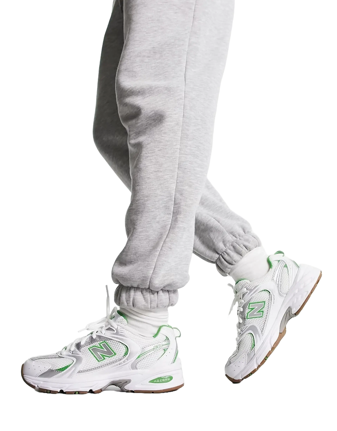 New Balance 530 White Lucky Green