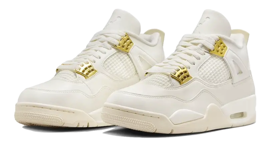 Air Jordan 4 Sail Metallic Gold