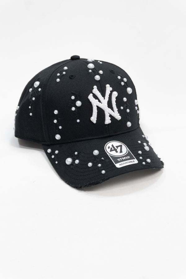 '47 Cappellino Raised Basic New York Yankees - Black Pearl Custom
