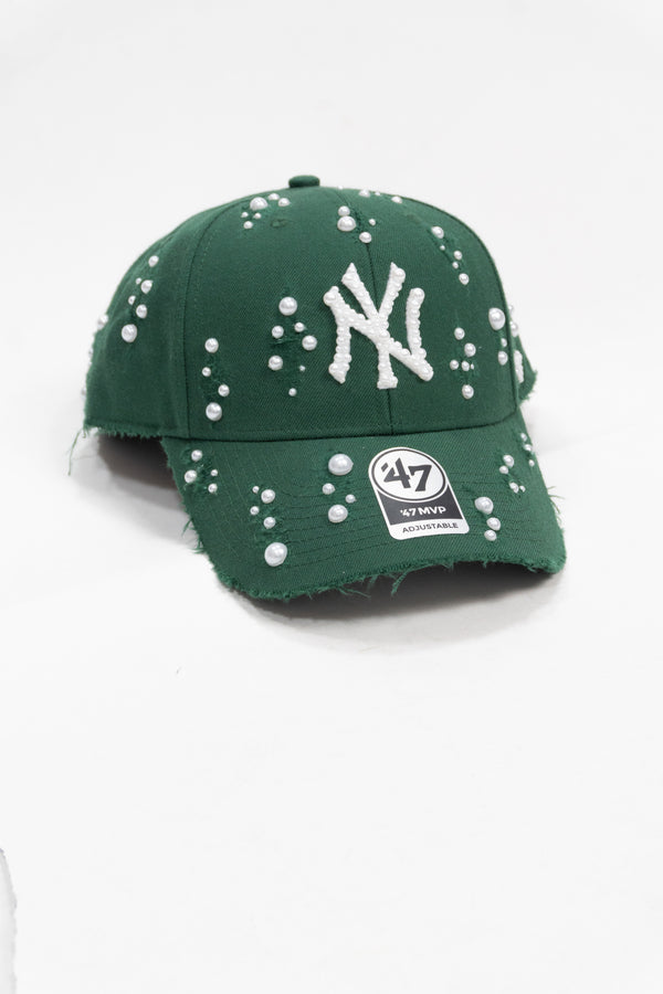 '47 Cappellino Raised Basic New York Yankees - Green Pearl Custom