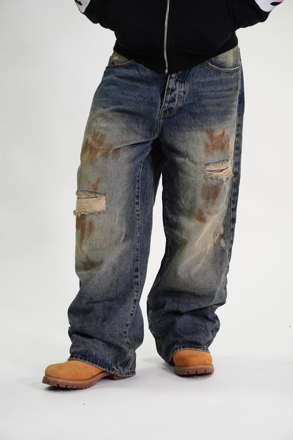 JEANS BALOON DARK WASH