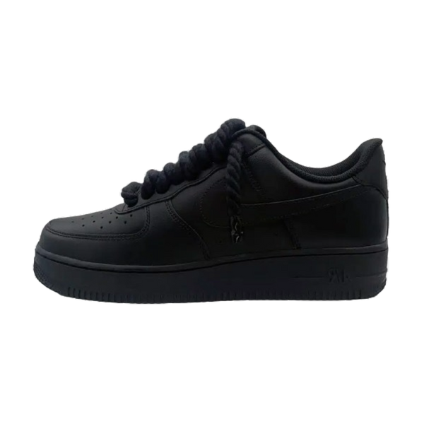 Air Force 1 '07 Black Rope Laces 'Corda' Black