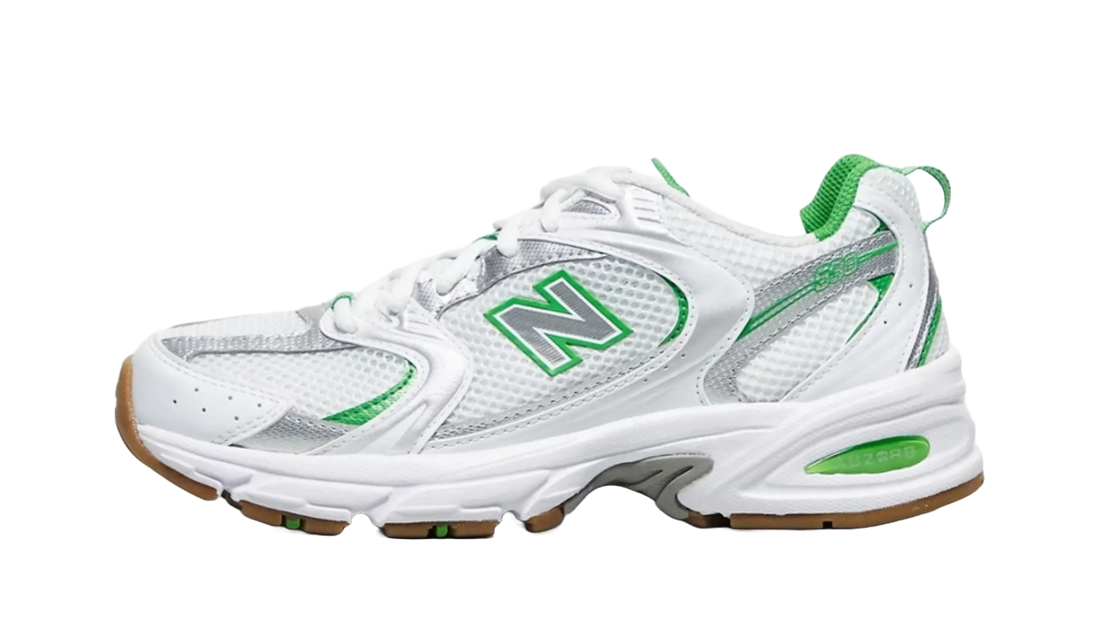 New Balance 530 White Lucky Green